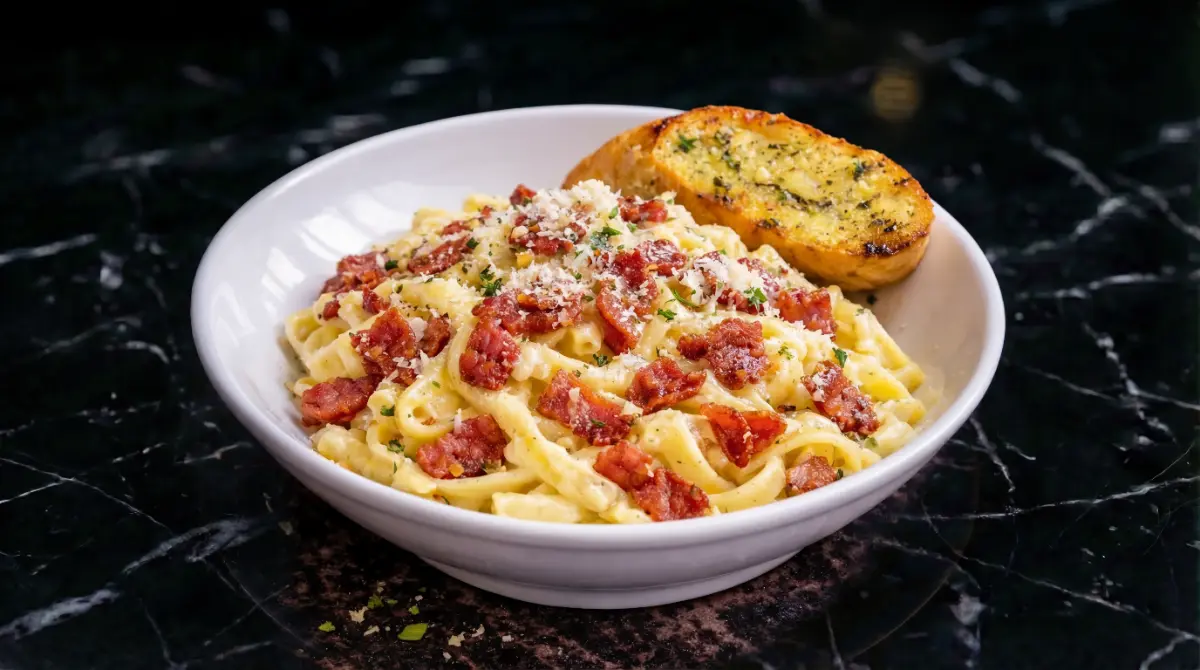 Beef Bacon Carbonara